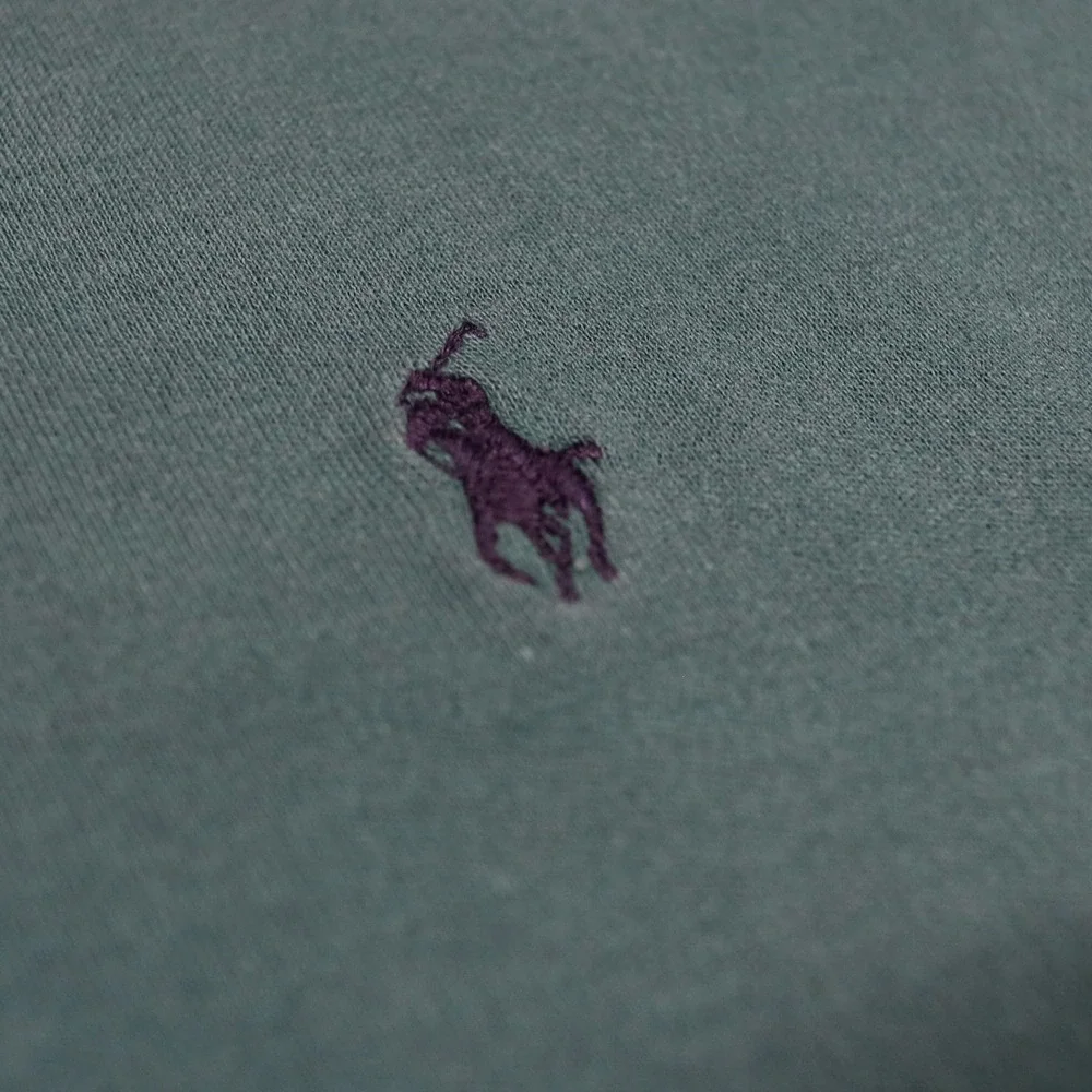 Vintage Polo Ralph Lauren Polo Shirt Men XL Green Soft Cotton Navy Pony Heritage